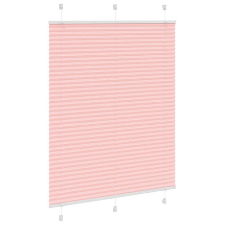 Vidaxl plissé rolgordijn 105x100cm stofbreedte 104,4cm polyester roze