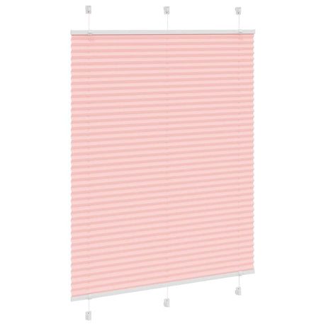 Vidaxl plissé rolgordijn 105x150cm stofbreedte 104,4cm polyester roze
