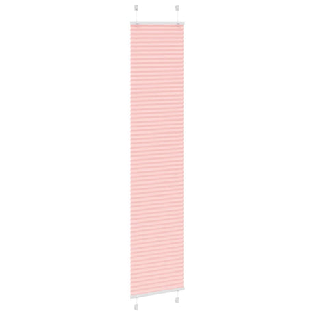 Vidaxl plissé rolgordijn 45x200 cm stofbreedte 44,4 cm polyester roze