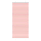 Vidaxl plissé rolgordijn 90x200 cm stofbreedte 89,4 cm polyester roze