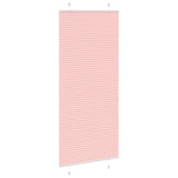 Vidaxl plissé rolgordijn 90x200 cm stofbreedte 89,4 cm polyester roze