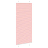 Vidaxl plissé rolgordijn 100x200 cm stofbreedte 99,4cm polyester roze