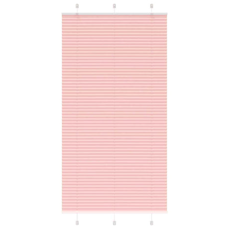 Vidaxl plissé rolgordijn 105x200cm stofbreedte 104,4cm polyester roze