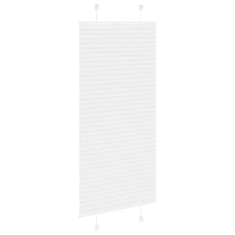 Vidaxl plissé rolgordijn 55x100 cm stofbreedte 54,4 cm polyester wit