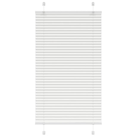 Vidaxl plissé rolgordijn 75x100 cm stofbreedte 74,4 cm polyester wit