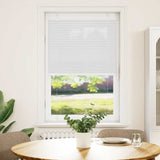 Vidaxl plissé rolgordijn 75x100 cm stofbreedte 74,4 cm polyester wit
