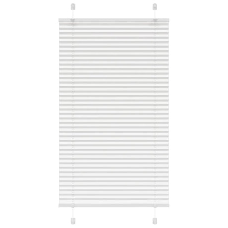 Vidaxl plissé rolgordijn 80x100 cm stofbreedte 79,4 cm polyester wit