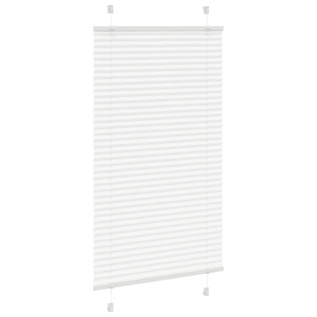 Vidaxl plissé rolgordijn 80x100 cm stofbreedte 79,4 cm polyester wit
