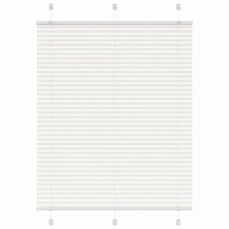 Vidaxl plissé rolgordijn 110x100cm stofbreedte 109,4cm polyester wit