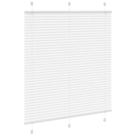 Vidaxl plissé rolgordijn 115x100cm stofbreedte 114,4cm polyester wit