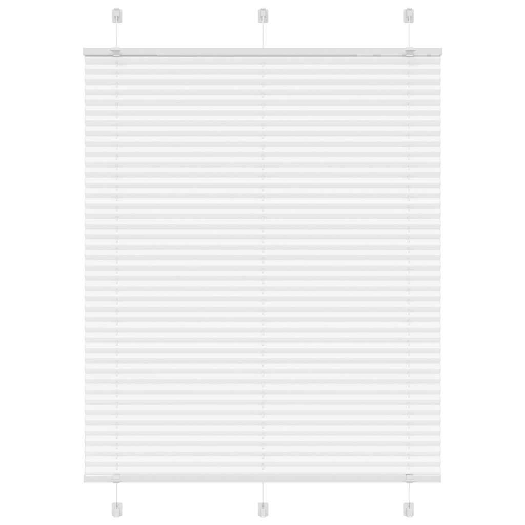 Vidaxl plissé rolgordijn 105x150 cm stofbreedte 104,4cm polyester wit