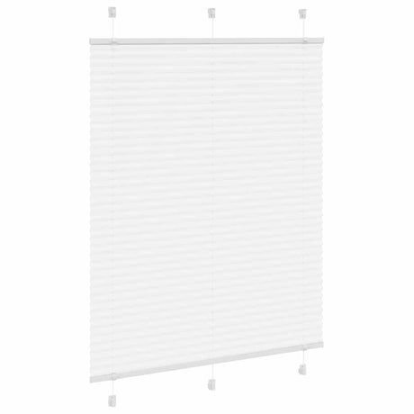 Vidaxl plissé rolgordijn 105x150 cm stofbreedte 104,4cm polyester wit