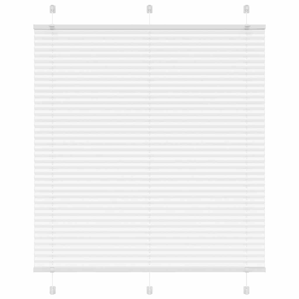 Vidaxl plissé rolgordijn 115x150 cm stofbreedte 114,4cm polyester wit