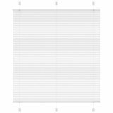 Vidaxl plissé rolgordijn 115x150 cm stofbreedte 114,4cm polyester wit