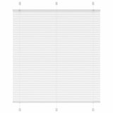 Vidaxl plissé rolgordijn 120x150 cm stofbreedte 119,4cm polyester wit