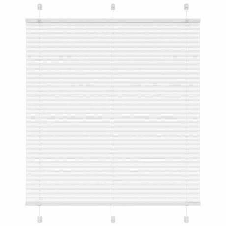 Vidaxl plissé rolgordijn 120x150 cm stofbreedte 119,4cm polyester wit
