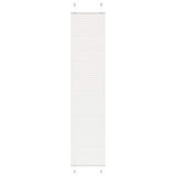 Vidaxl plissé rolgordijn 40x200 cm stofbreedte 39,4 cm polyester wit