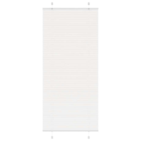 Vidaxl plissé rolgordijn 85x200 cm stofbreedte 84,4 cm polyester wit