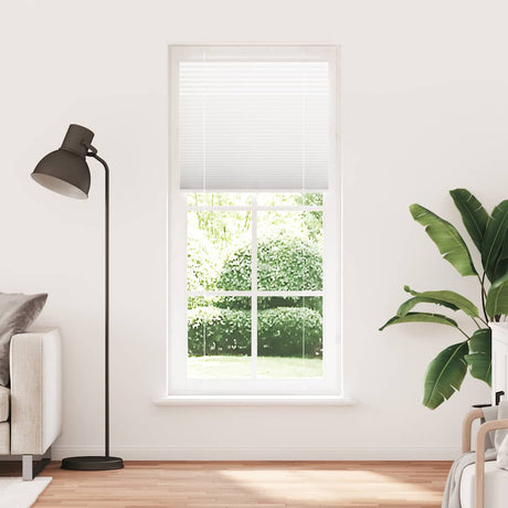 Vidaxl plissé rolgordijn 95x200 cm stofbreedte 94,4 cm polyester wit