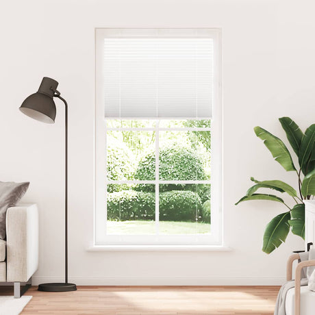 Vidaxl plissé rolgordijn 105x200 cm stofbreedte 104,4cm polyester wit