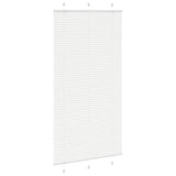Vidaxl plissé rolgordijn 105x200 cm stofbreedte 104,4cm polyester wit