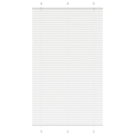 Vidaxl plissé rolgordijn 115x200 cm stofbreedte 114,4cm polyester wit