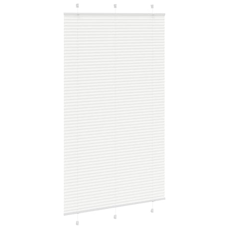 Vidaxl plissé rolgordijn 115x200 cm stofbreedte 114,4cm polyester wit