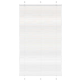 Vidaxl plissé rolgordijn 120x200 cm stofbreedte 119,4cm polyester wit