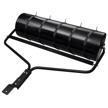 Vidaxl gazonroller trekbaar met beluchtingsklemmen 63 l ijzer zwart