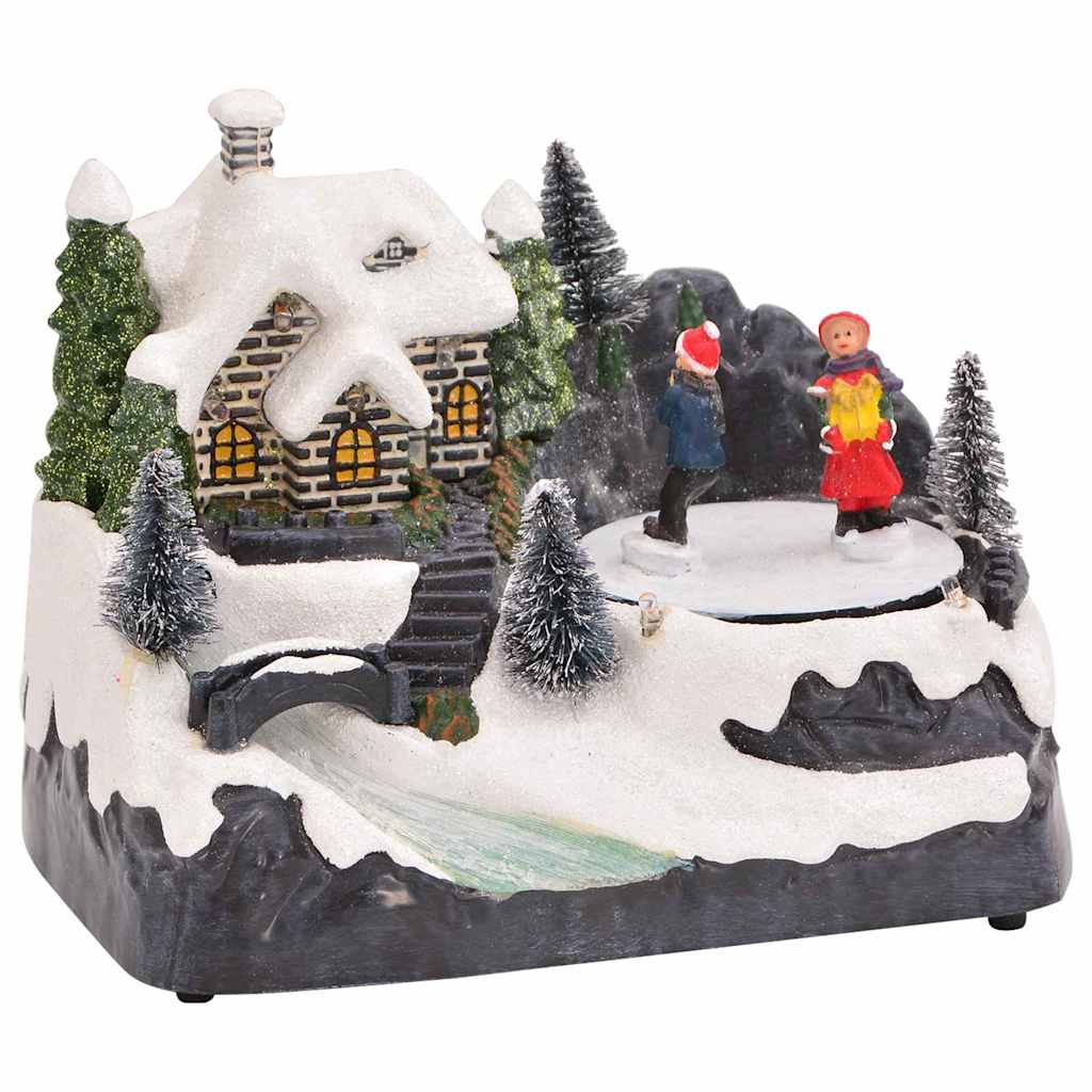 Vidaxl kerst tafelopstelling multikleur 16 x 11,5 x 13 cm kunststof