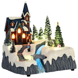 Vidaxl kerstdorp decoratie multikleur 20,5 x 17 x 21 cm kunststof