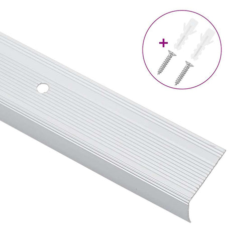 Vidaxl trapprofielen 10 pcs zilver 67 x 3 x 2 cm aluminium