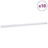Vidaxl trapprofielen 10 pcs zilver 67 x 3.5 x 3 cm aluminium