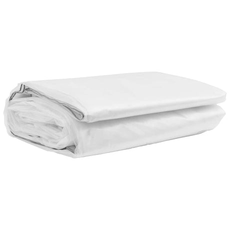 Vidaxl doorzichtig zeildoek met zeilringen 12x12 m polyethyleen