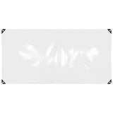 Vidaxl doorzichtig zeildoek met zeilringen 1x2 m pvc