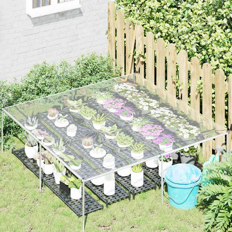 Vidaxl doorzichtig afdekzeil met ogen 2x2 m pvc