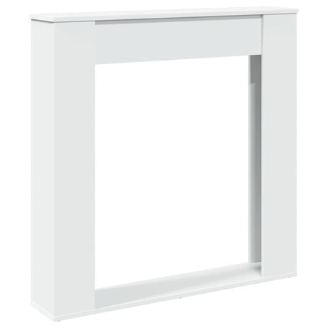 Vidaxl haardombouw 100x20x100 cm bewerkt hout wit