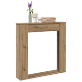 Vidaxl haardombouw 100x20x100 cm bewerkt hout artisanaal eikenkleurig
