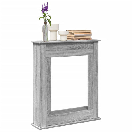 Vidaxl haardombouw 75x20x87,5 cm bewerkt hout grijs sonoma eikenkleur