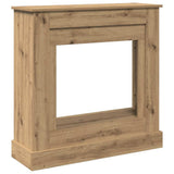 Vidaxl haardombouw 90x30x90 cm bewerkt hout artisanaal eikenkleurig