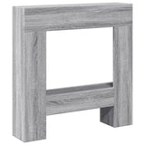 Vidaxl haardombouw 81x18x82 cm bewerkt hout grijs sonoma eikenkleur