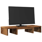 VidaXL Monitorstandaard verstelbaar 60x24x10,5 cm hout oud houtkleurig