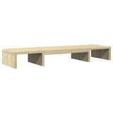 Vidaxl monitorstandaard verstelbaar 80x24x10,5 cm hout sonoma eiken