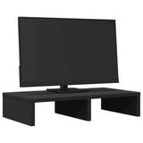 VidaXL Monitorstandaard 50x27x10 cm bewerkt hout zwart