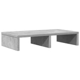 VidaXL Monitorstandaard 50x27x10 cm bewerkt hout betongrijs