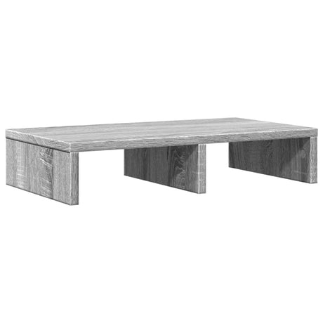 VidaXL Monitorstandaard 50x27x10 cm bewerkt hout grijs sonoma eiken