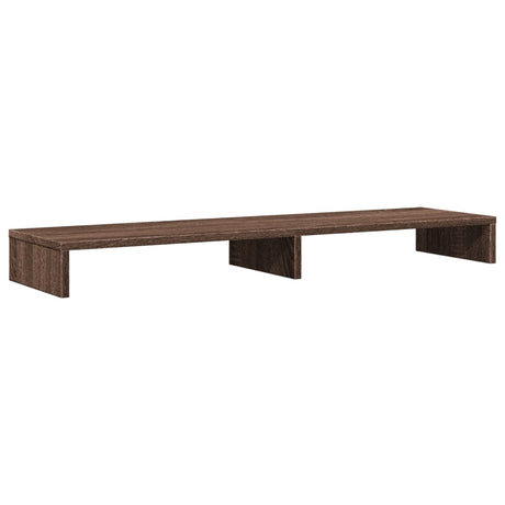 VidaXL Monitorstandaard 100x27x10 cm bewerkt hout bruin eikenkleurig