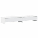 Vidaxl monitorstandaard met lades wit 100x27x15 cm bewerkt hout
