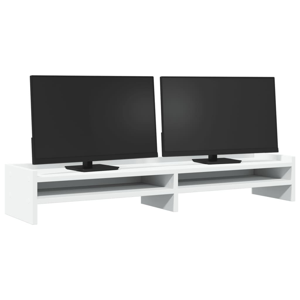 VidaXL Monitorstandaard 100x24x16 cm bewerkt hout wit