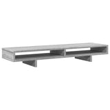 Vidaxl monitorstandaard 100x27x15 cm bewerkt hout grijs sonoma eiken